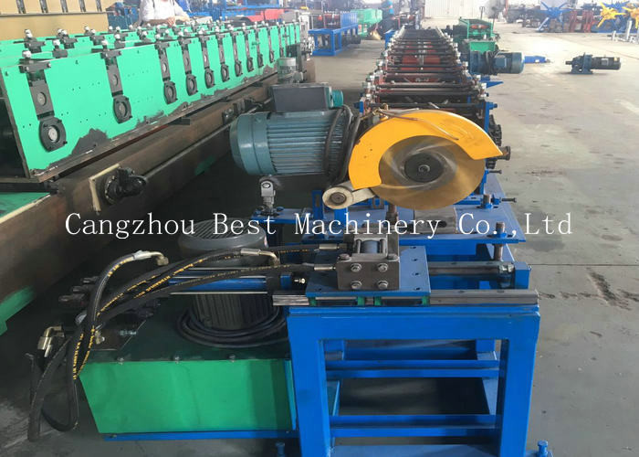 Alumiumum Down Spout Roll Forming Machine Pipe Type 9mx1.4mx1.4m Dimention