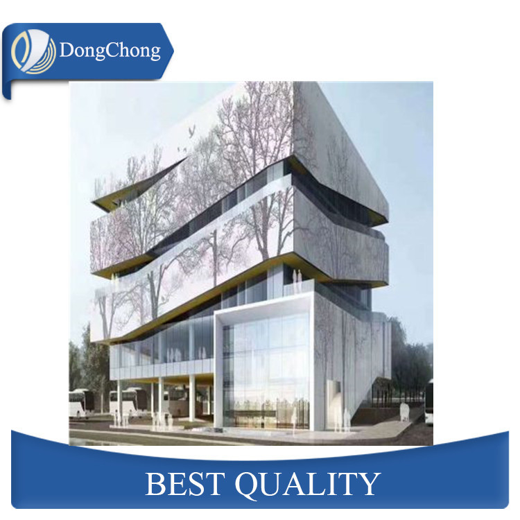 Decorative OEM Red Custom Aluminum Panels PVDF Coated Lobby Wall Use