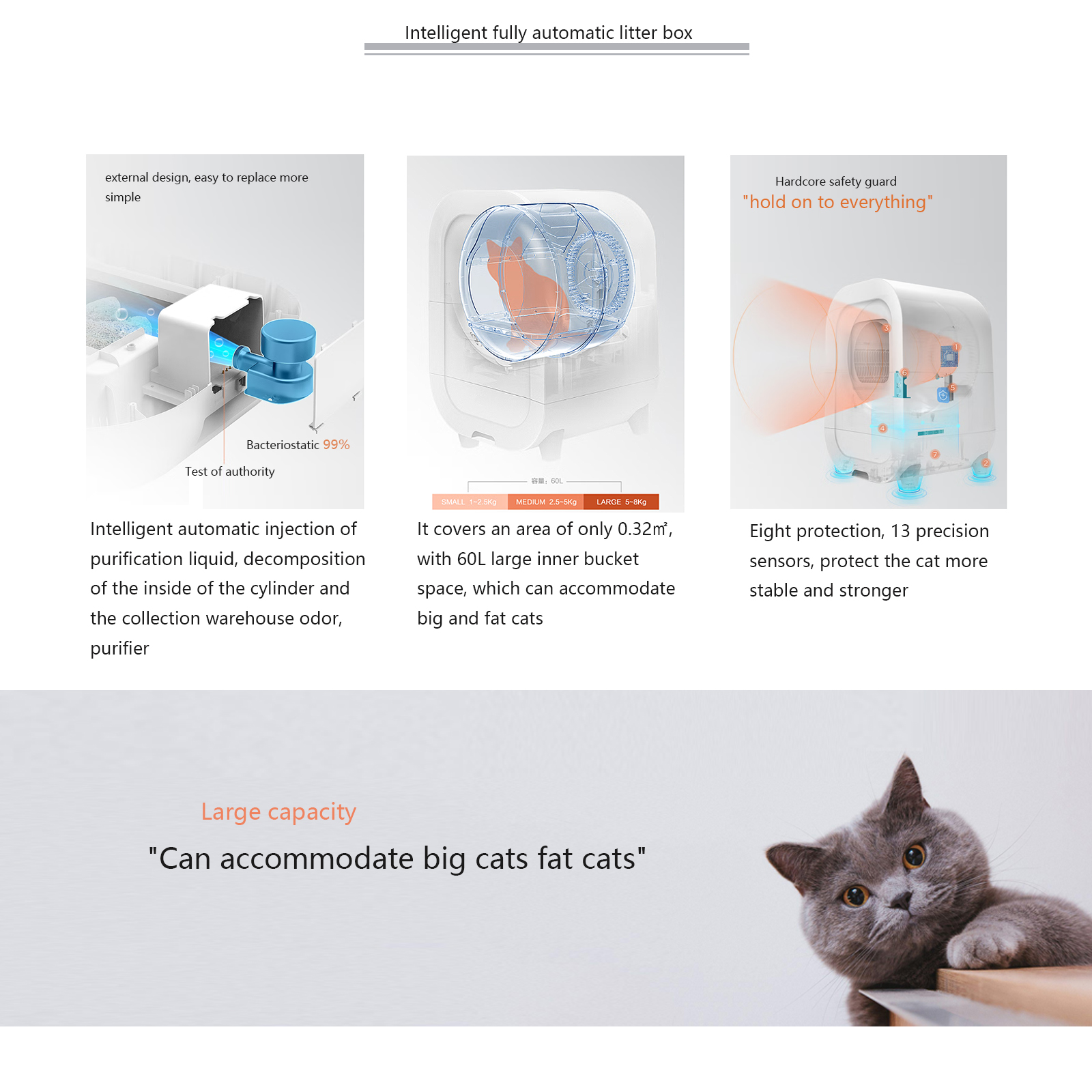 16L Warehouse Auto Phone APP Control Self Cleaning Automatic Cat Litter Box for Pet