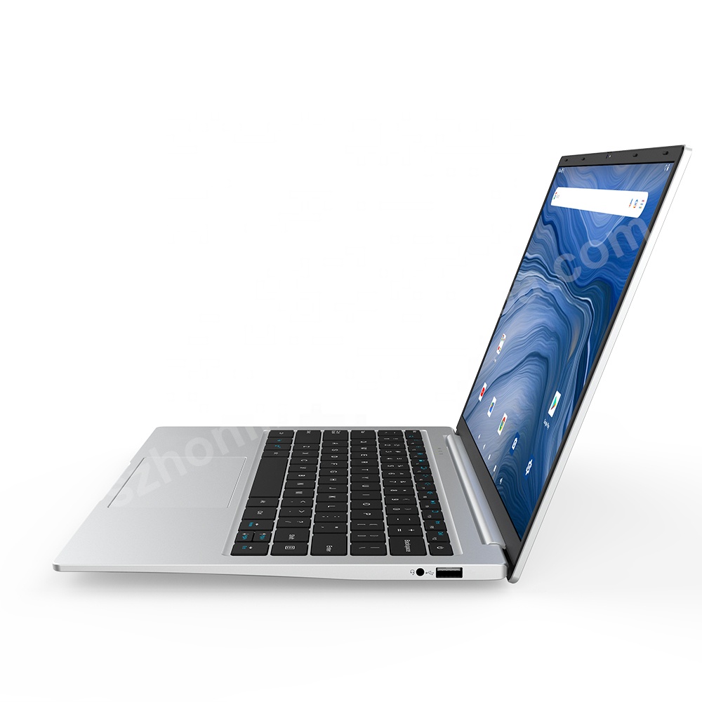 Portable 14 Inch Android Laptop RK3568B2 Processor 64GB 128GB Dual Speakers