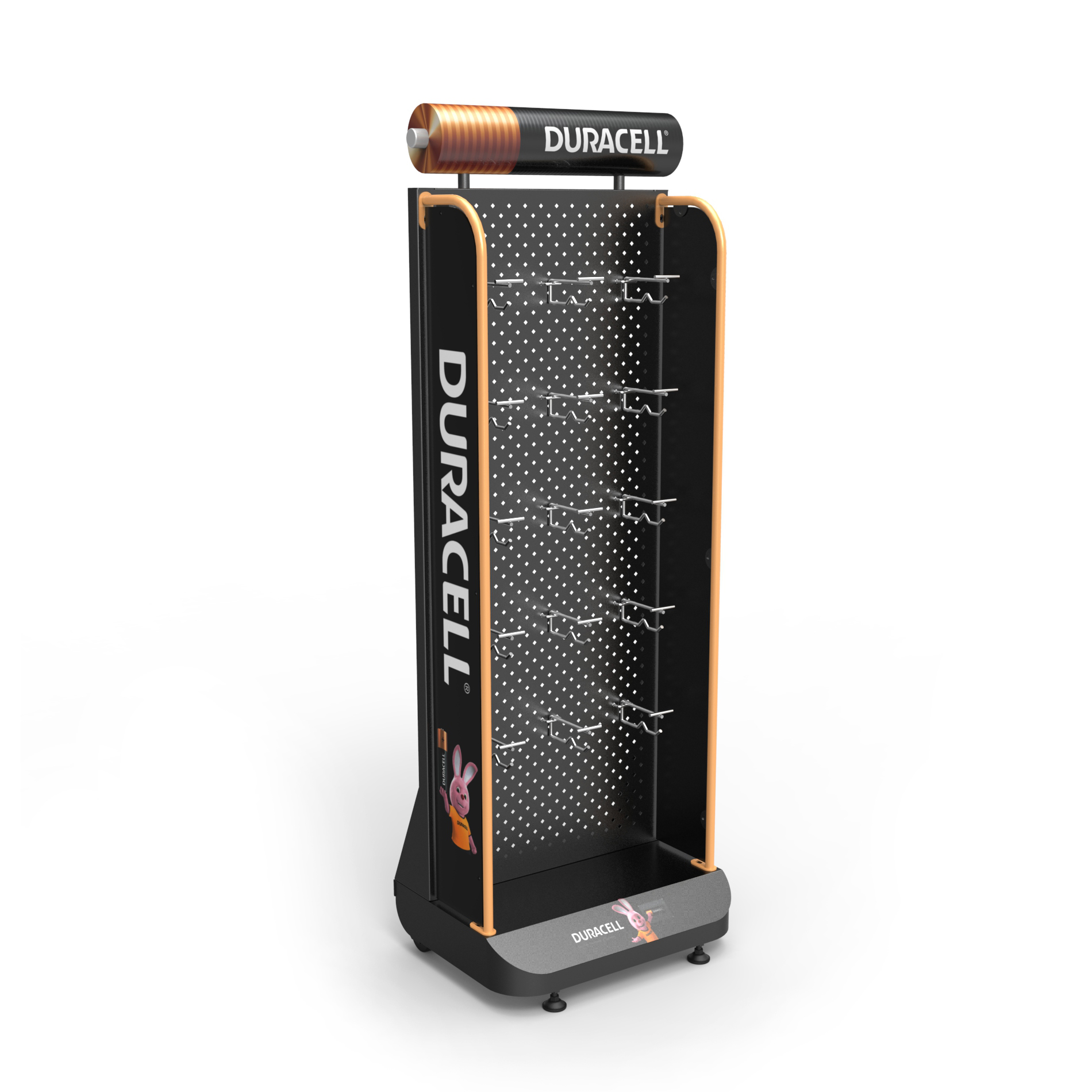 Pegboard Cellphone Accessories Display Stand With Hooks