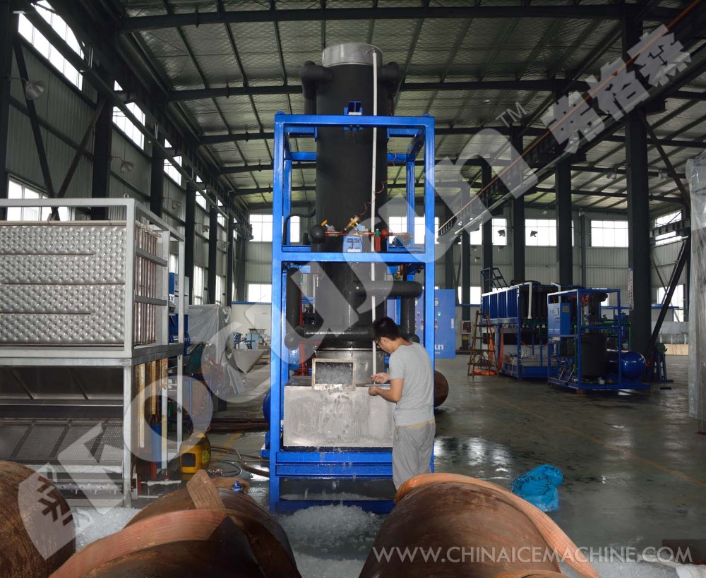 Focusun Delivers 10T/24hr Food-Grade Tube Ice Machine for Retail Market in Shanghai