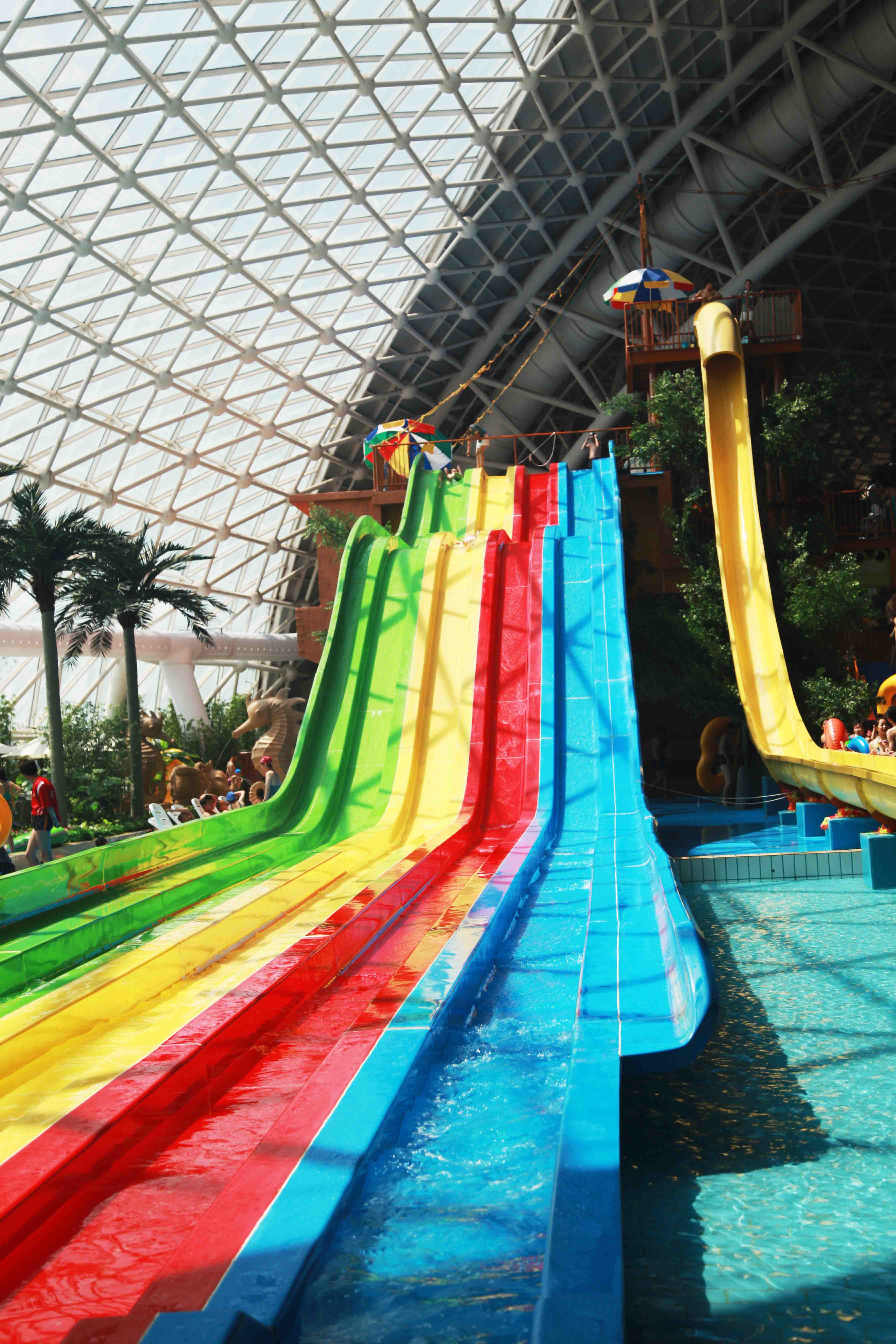 Professional Custom Water Slides , Commercial Rainbow Water Slide