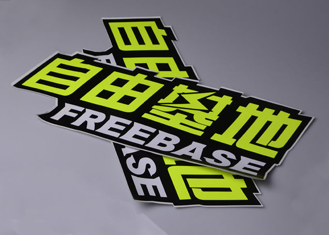 Customized printing adhesive luminous green fluorescent PVC vinyl outdoor car decal stickers