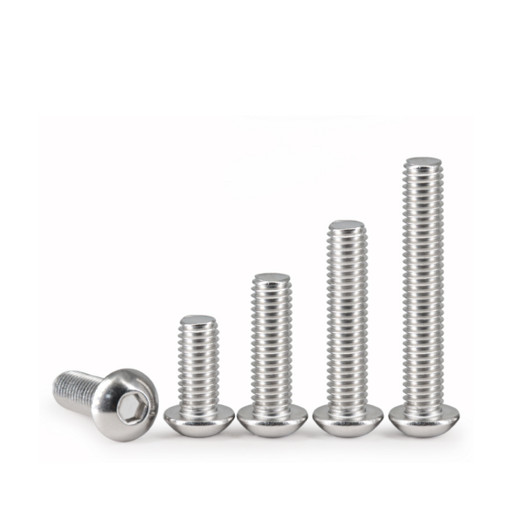 OEM Customized ISO 7380 Stainless Steel M4 M5 M6 M8 M10 Hex Socket Button Head Screw