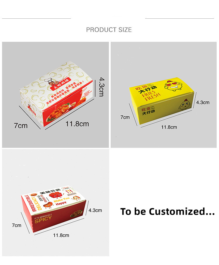 Customised kraft Charcuterie Board Fried Chicken Takeaway Boxes For Food Pastries
