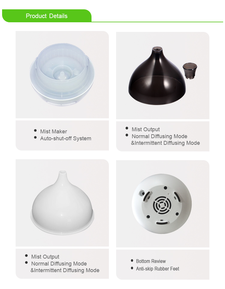 Flower Design 80ml USB Aroma Essential Oil Air Humidifier