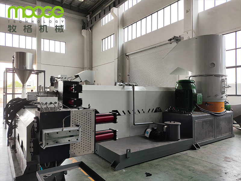RSL Series Double Stages Plastic Pelletizing Machine For Washing Recycled Soft PE PP Material