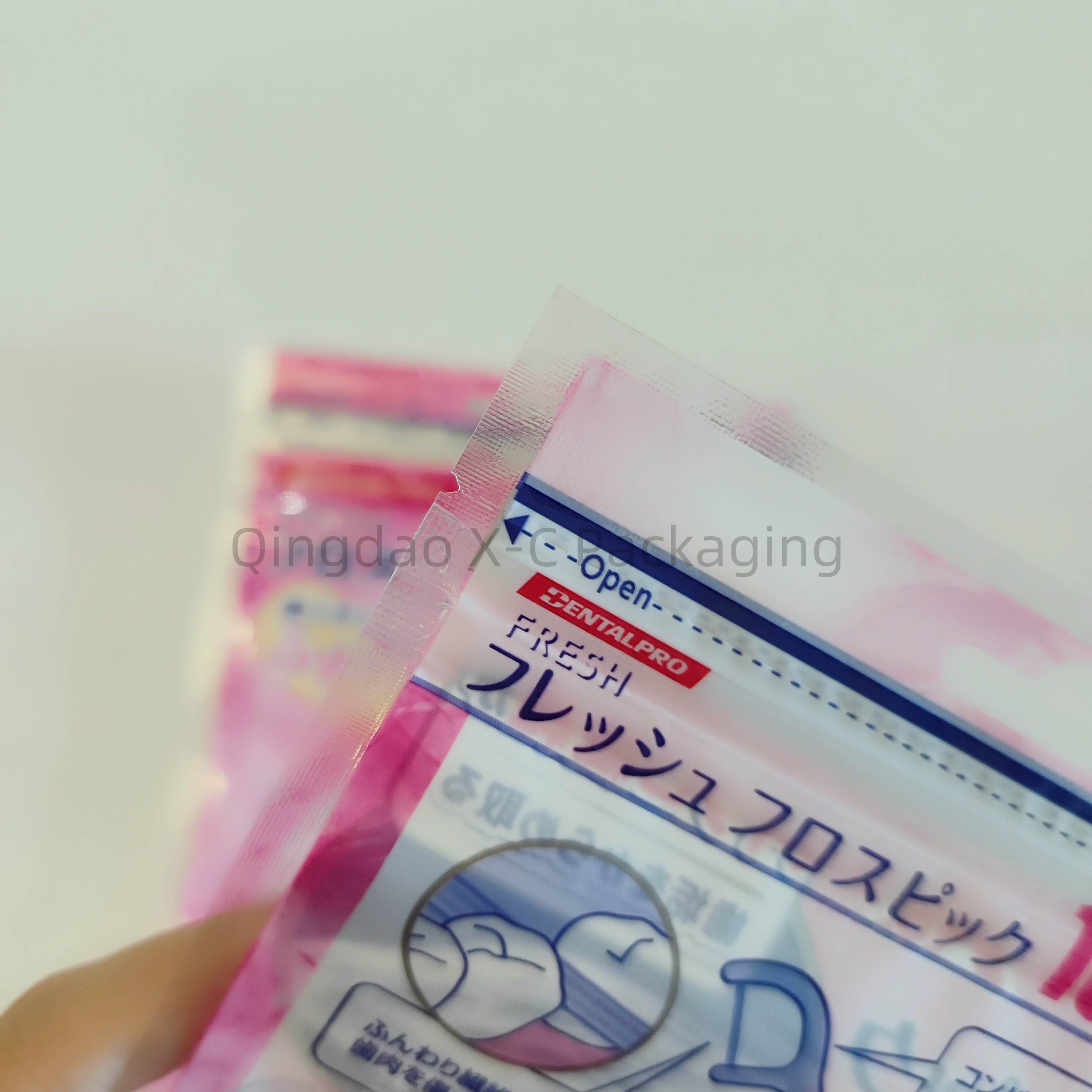 Food 3 Side Seal Bags Custom Teeth Aligners Pouch Packaging Flat Ziplock Reusable Sachet