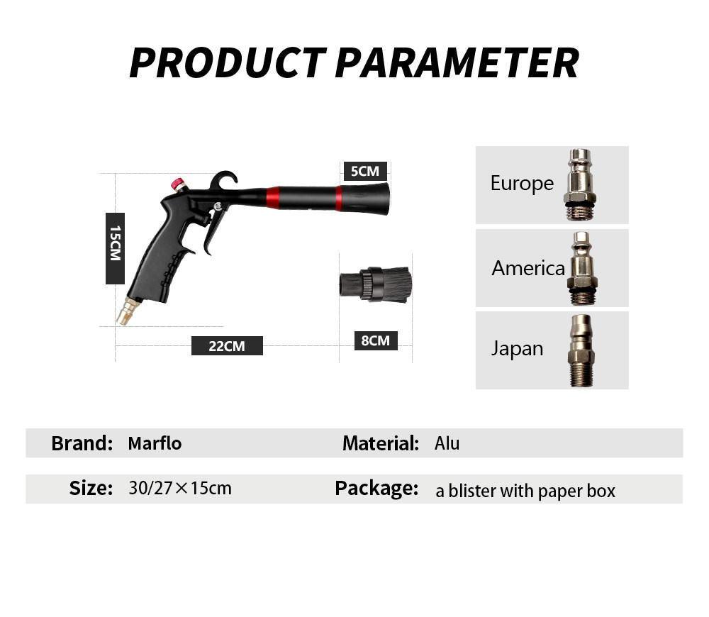 High Power Black Dry Tornador Car Foam Cannon With ISO-9001 Certification