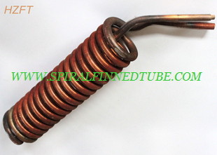 Refrigeration Condenser Evaporator Nickel Copper Tube Coils 3.15mm Fin Height