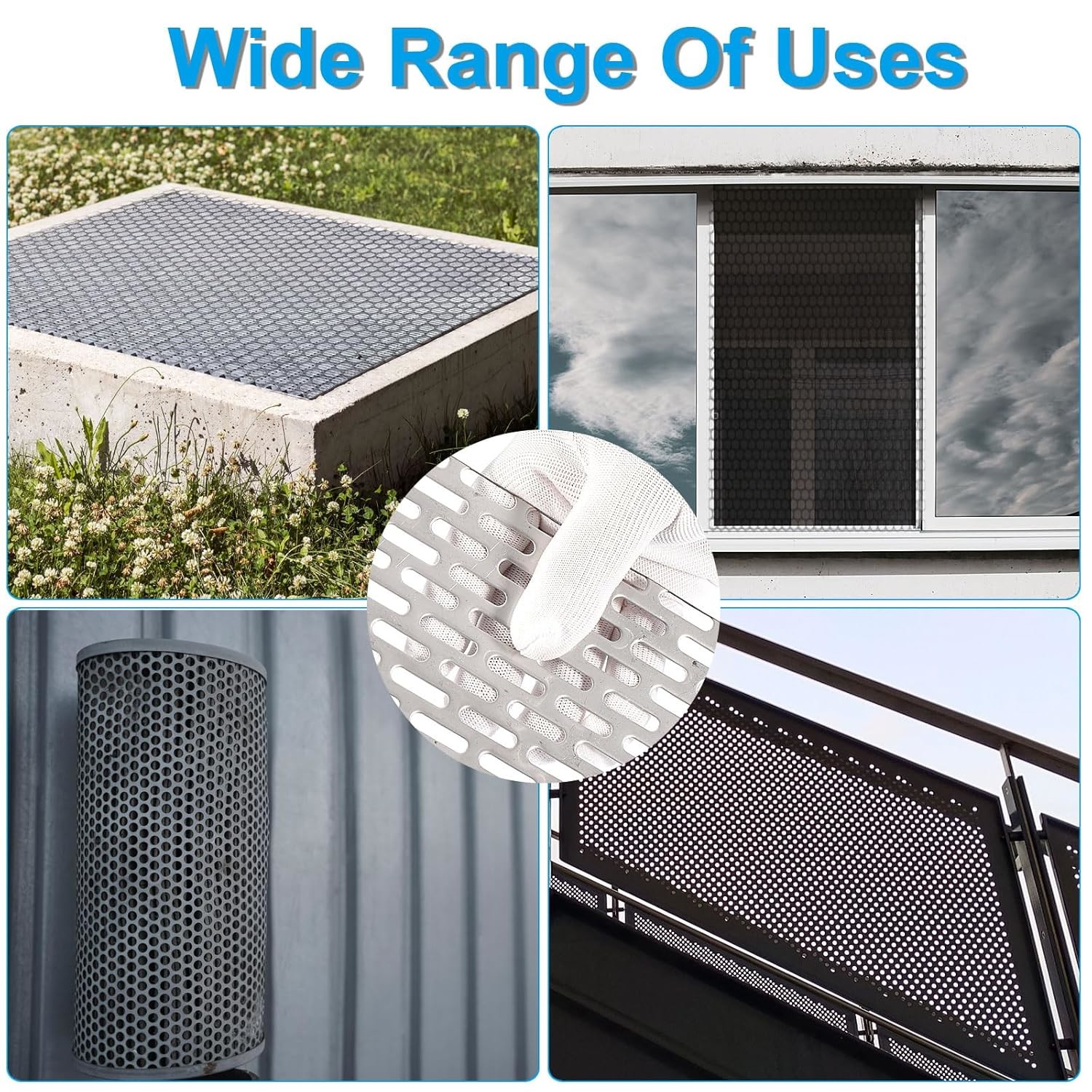 Aluminum Perforated Metal Facade Panels Decorative Curtain Wall Perforated Mesh