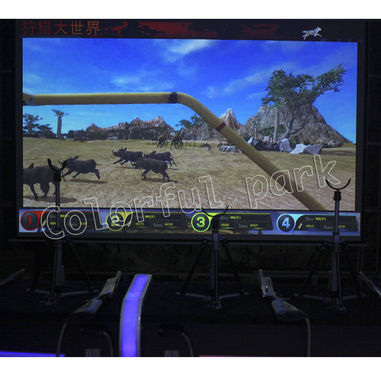 Annular ARC Screen Infrared Shooting Arcade Game Machine 400W