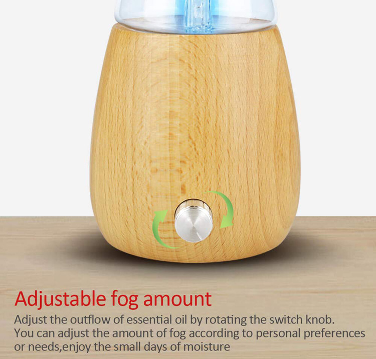 70ml 7 Color Changing Waterless Nebulizing Essential Oil Diffuser