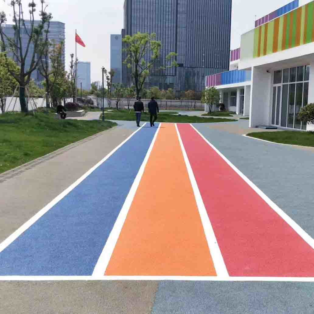 Eco Friendly Jogging Rubber Track Material Colored EPDM Rubber Crumb