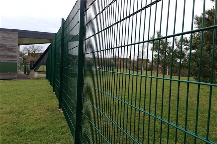 Horizontal Double Wire Welded Fence 868 Twin Wire Mesh Fencing