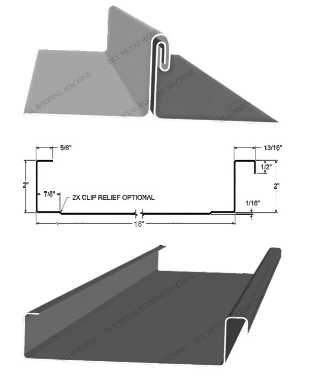 Clip Relief Snap Lock Metal Roofing Machine Cr12 Standing Seam Roof Panel Equipment