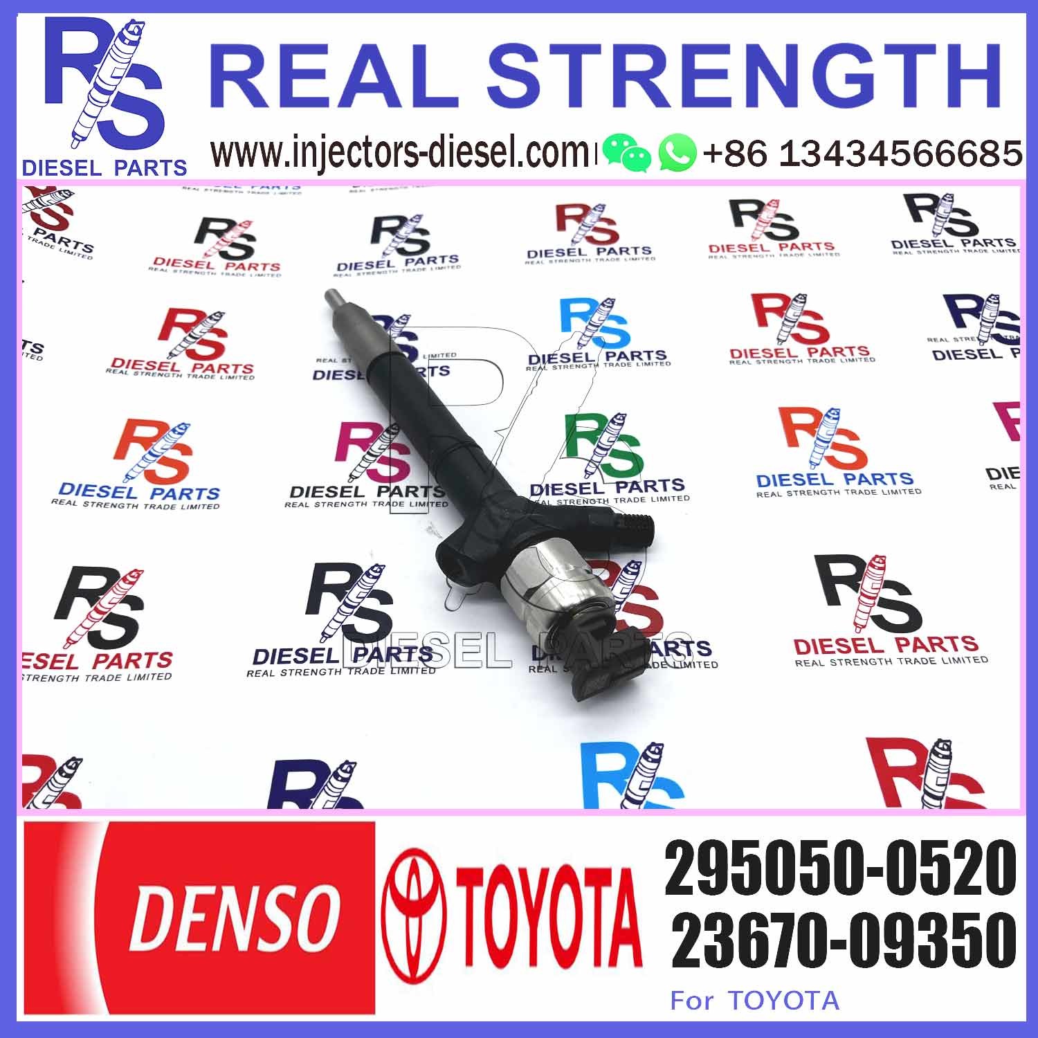 295050-0520,23670-0L090,23670-09350 high quality common rail injector for 295050-0520,2367009350,236700L090