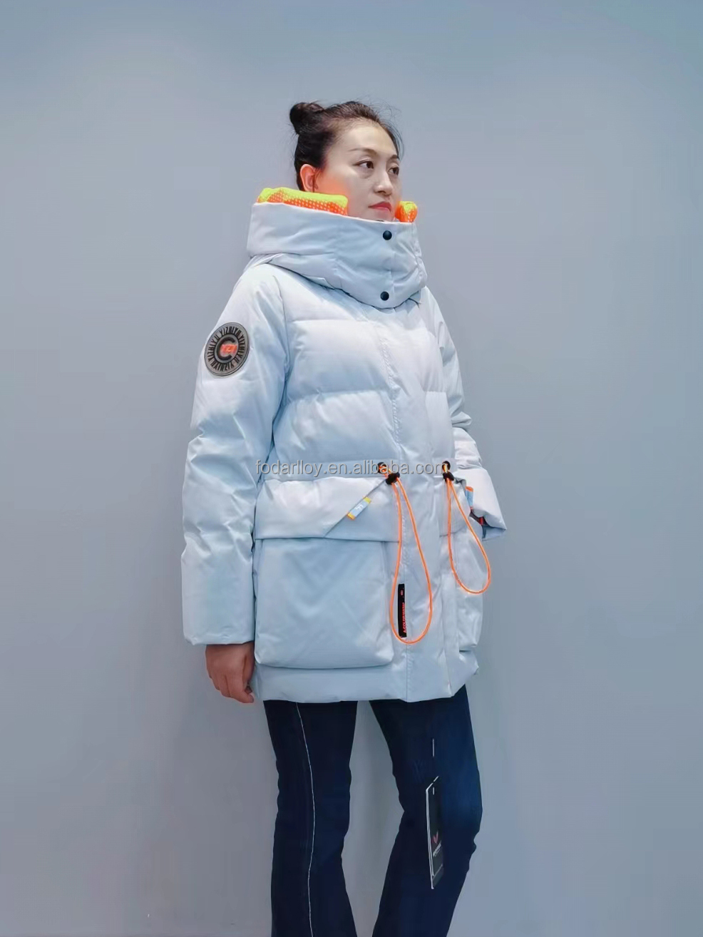 FODARLLO YF22531 Ladies Warm Hooded Cotton-padded Clothes Women Slim Long Winter Jackets Women Coats