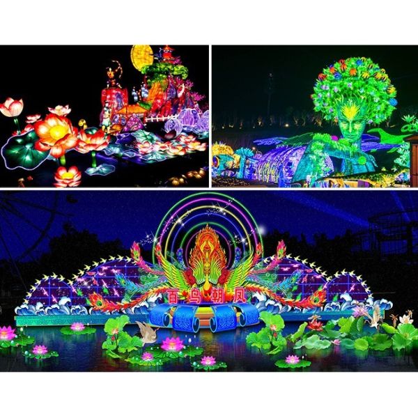 New Year Festival Decoration Lantern Arts LED Light Show Lantern Customized Model