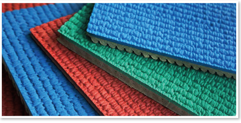 Wear Resistant Synthetic Running Track Surface , Rubber Recycled Tyre Flooring