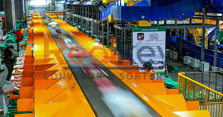 Low Noise Advanced Cross Belt Sorter System Efficient Sorting