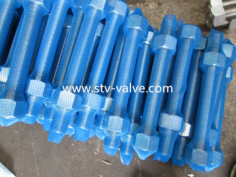 1"x 90mm ASTM Stainless Steel B8 B8M Hexgon Nut and Stub Bolt
