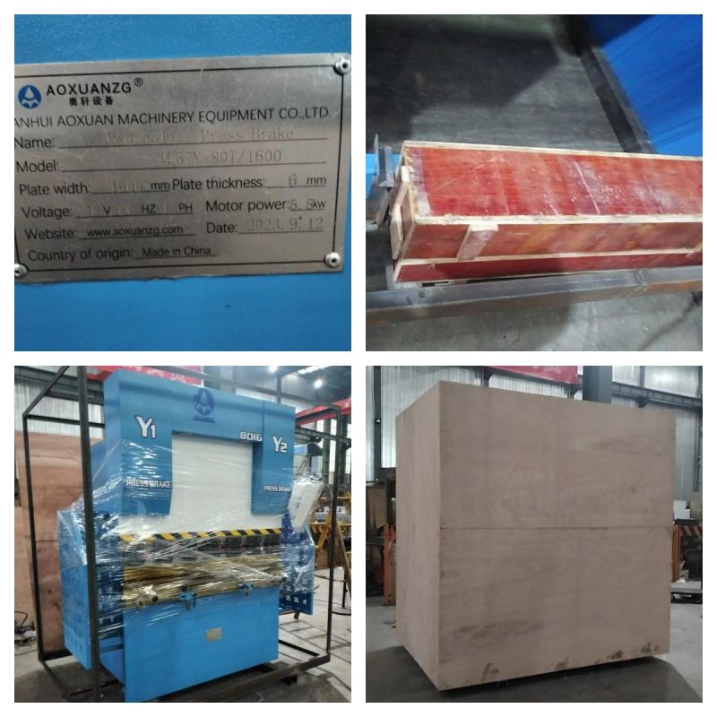 Hydraulic CNC Press Brake 40T1600 3mm Carbon Steel Stainless Steel Bending CNC Hydraulic Bending TP10S Controller