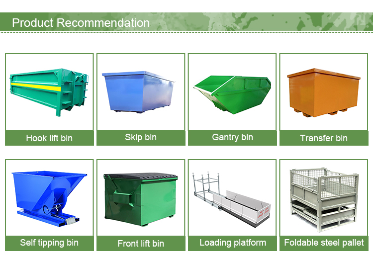 Heavy Duty Outdoor Stackable Marrel Bin Scrap Metal Skip Bin Large Garbage Bin