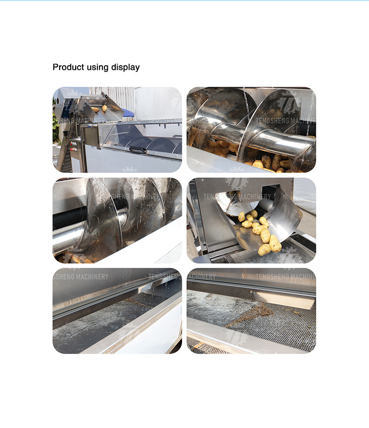 580KG Add large melon and fruit cleaning peeling machine large yield potato peeling machine taro peeling machine
