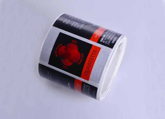 Custom cmyk glossy varnishing spot UV wine bottle packaging sheet roll labels printing