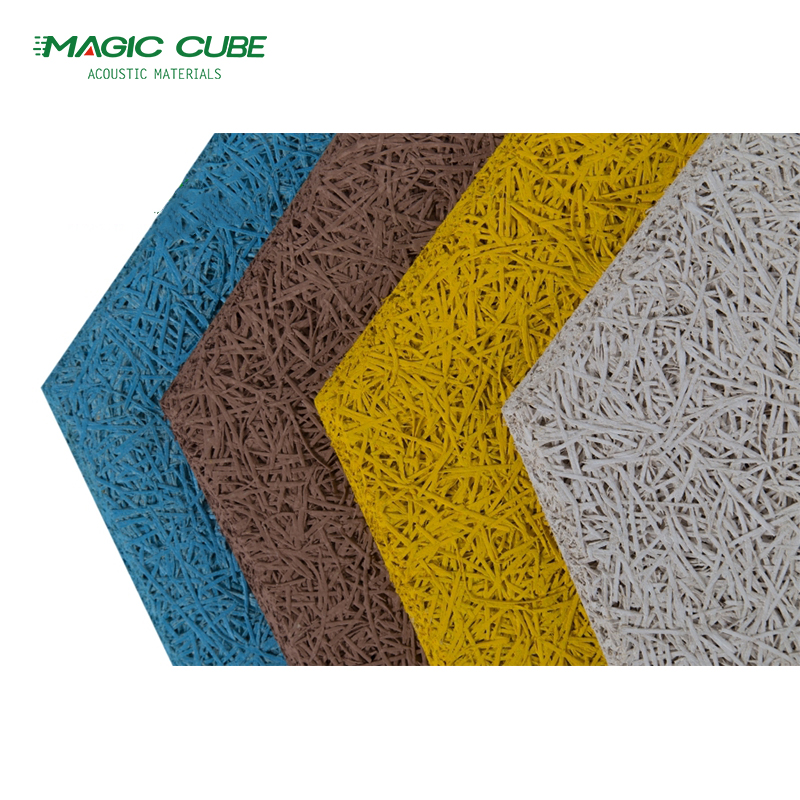 Lightweight Wood Wool Board Ceiling For Office Building Soundproofing