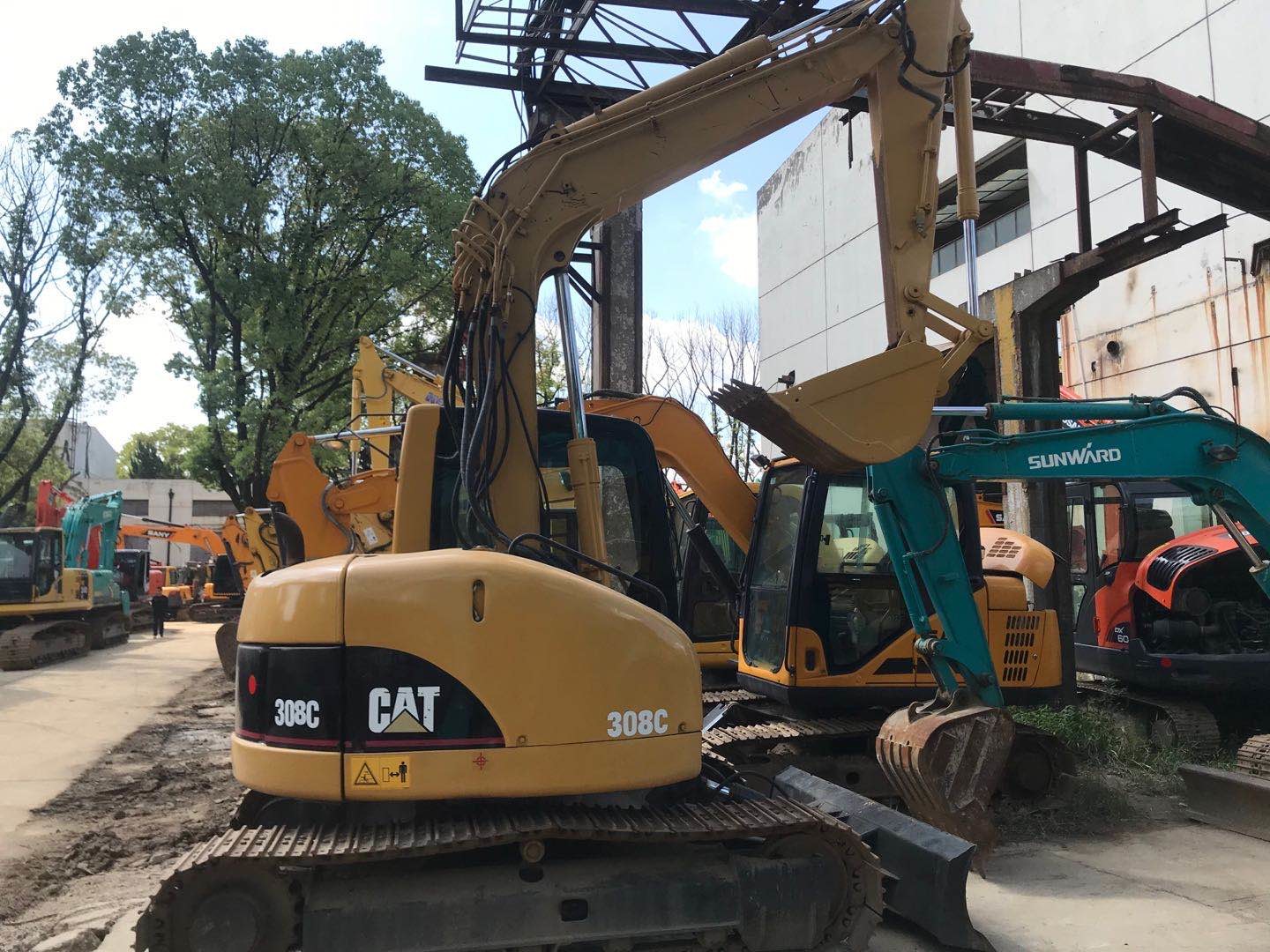 Hydraulic Crawler Used CAT 308C Excavator Original Japan easy maintenance
