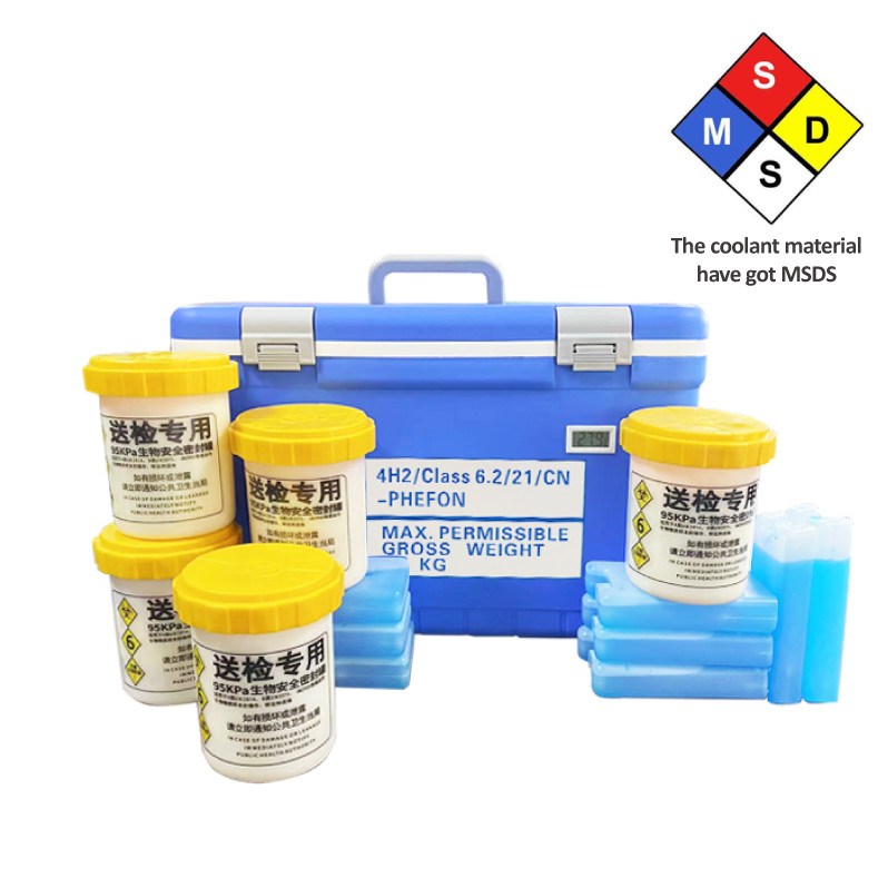 Vaccine Cold Transportation UN2814 Box Medical Grade Biological Cooler Box