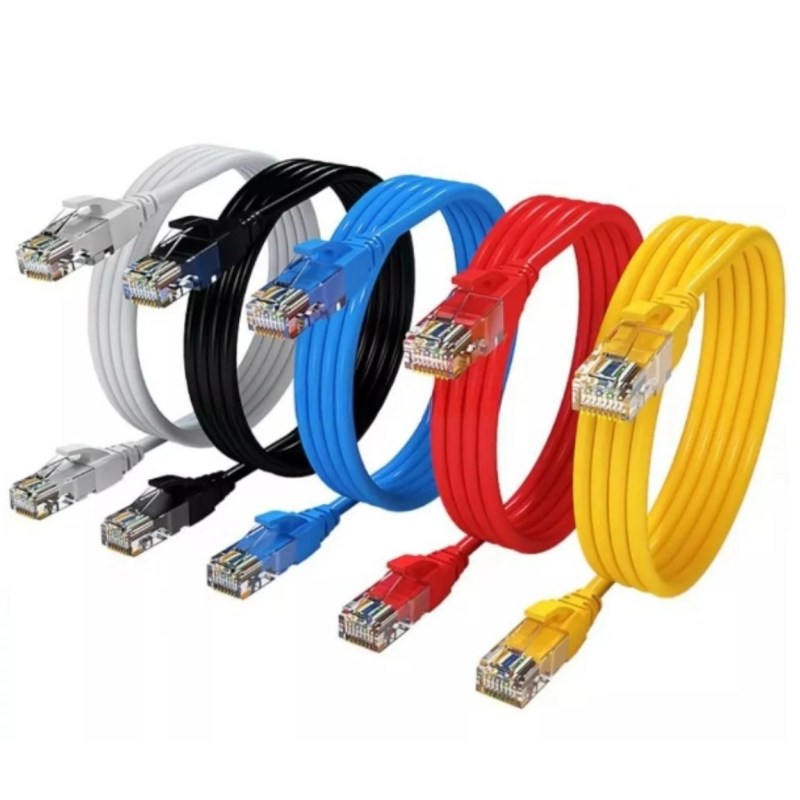 Data Transfer with Multicore RJ45 Network Connector and Network Fiber Optic Equipment
