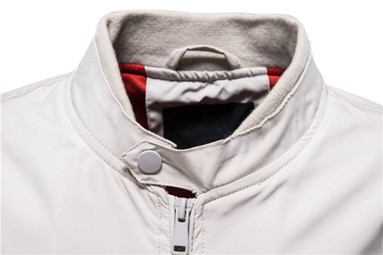 Warm Custom Down Jacket Men Solid Color Spring Autumn Handsome Casual Jacket
