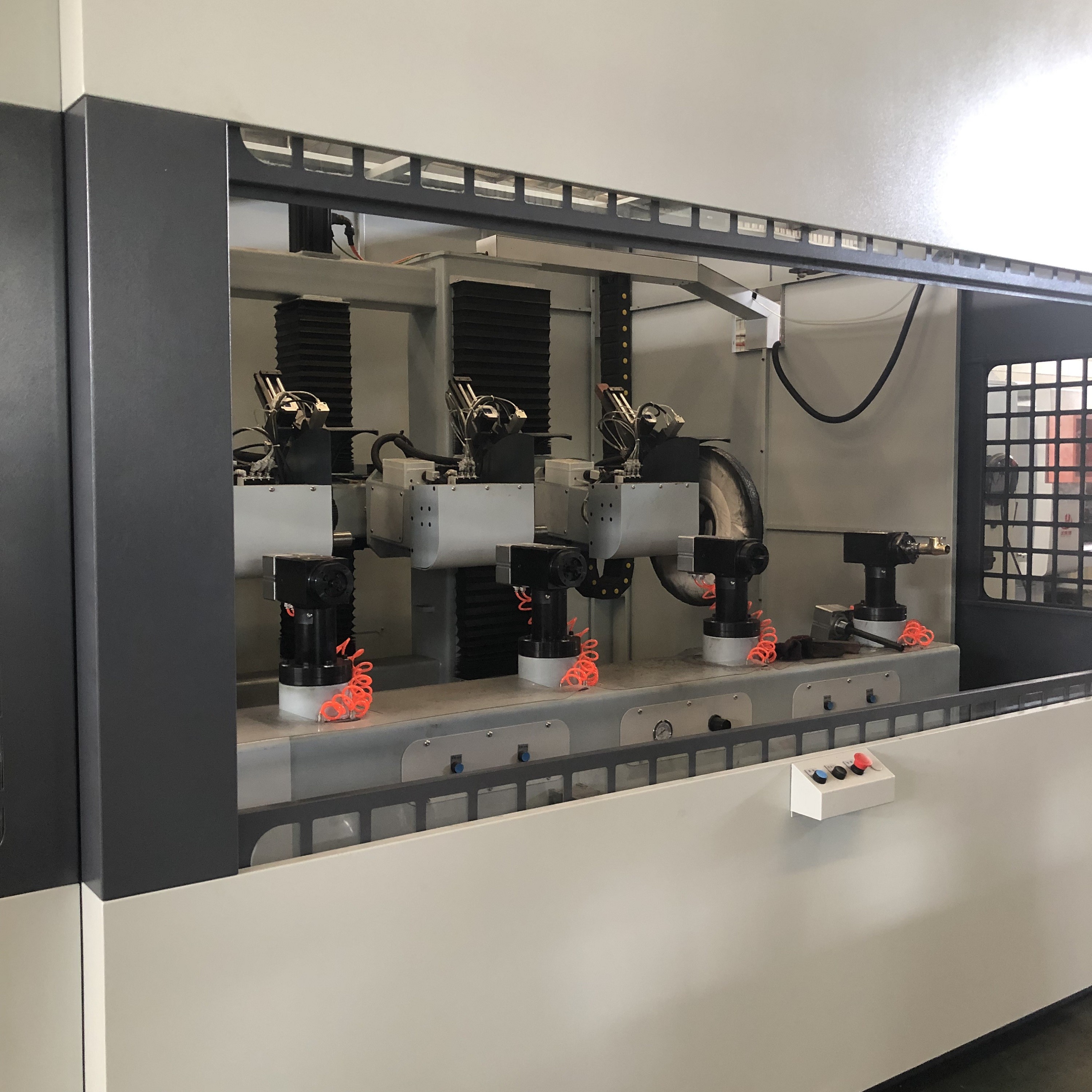Rotary 35KW Automatic Brass Tube CNC Polishing Machine No Need Dusting