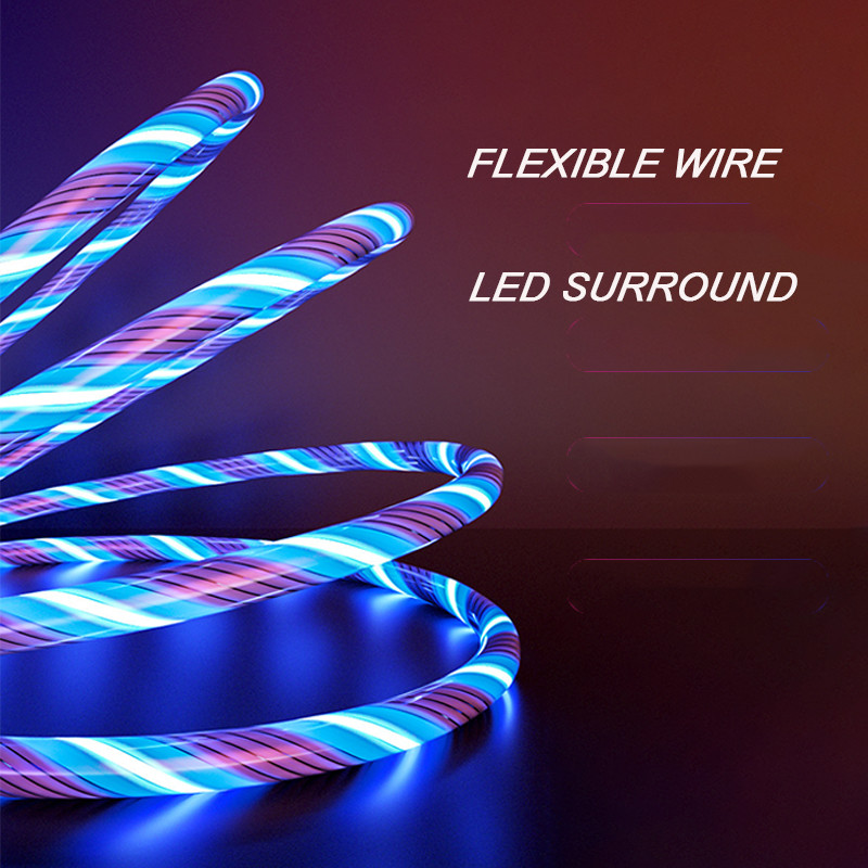 1.2m USB Data Transfer Cable 3 In 1 Fast Charging Transfer Data