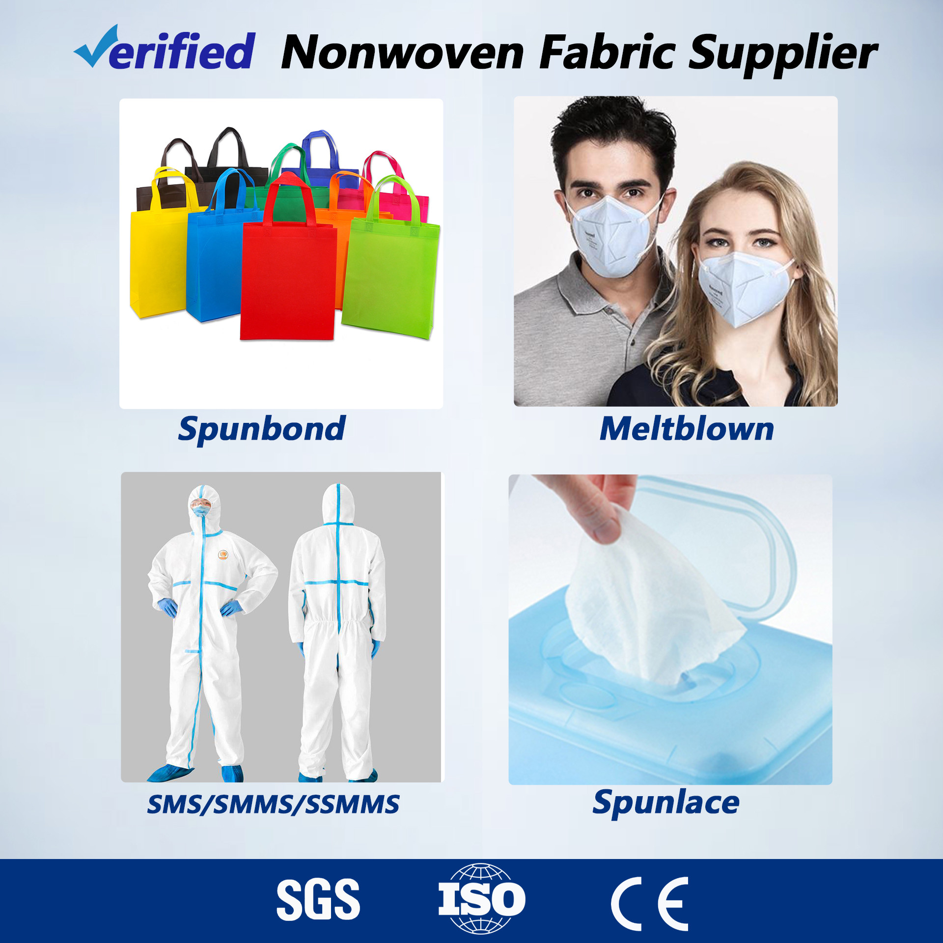 Medical Non Woven Fabric With Customized Printing In Rolls Or Bales
