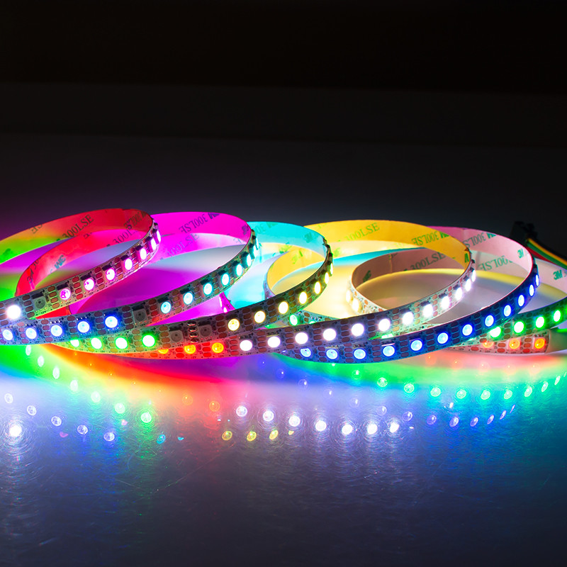 2020 New Technology DC12V Full Color Digital RGB Pixel LED Strip LC8808 96led
