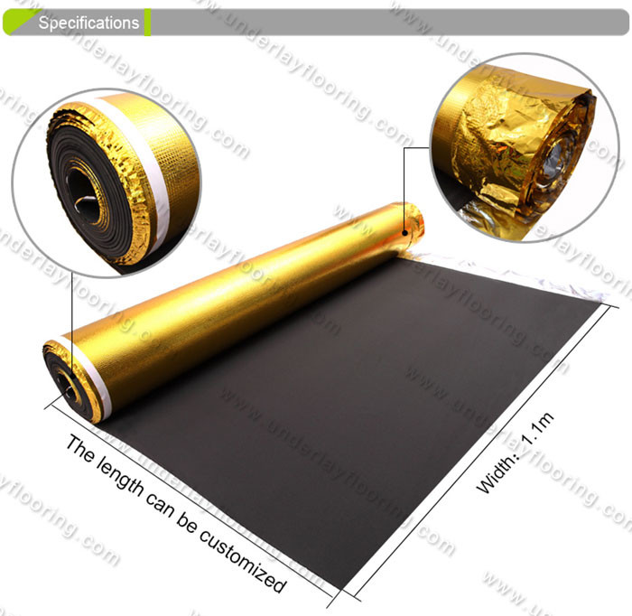 Gold 2MM High Density EVA Foam Underlayment Flooring Padding