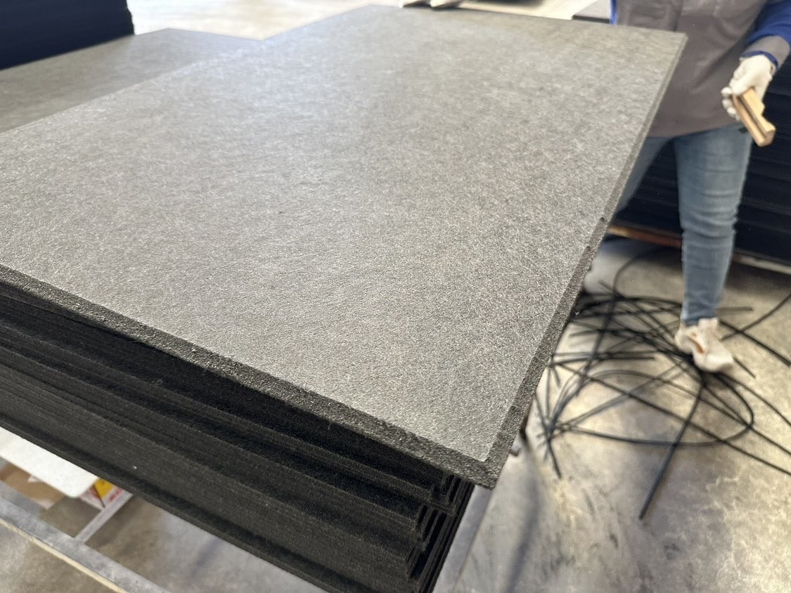 PET Acoustic Noise Cancelling Panels Felt Sound Absorption Wall Panel 1650gsm 1800gsm
