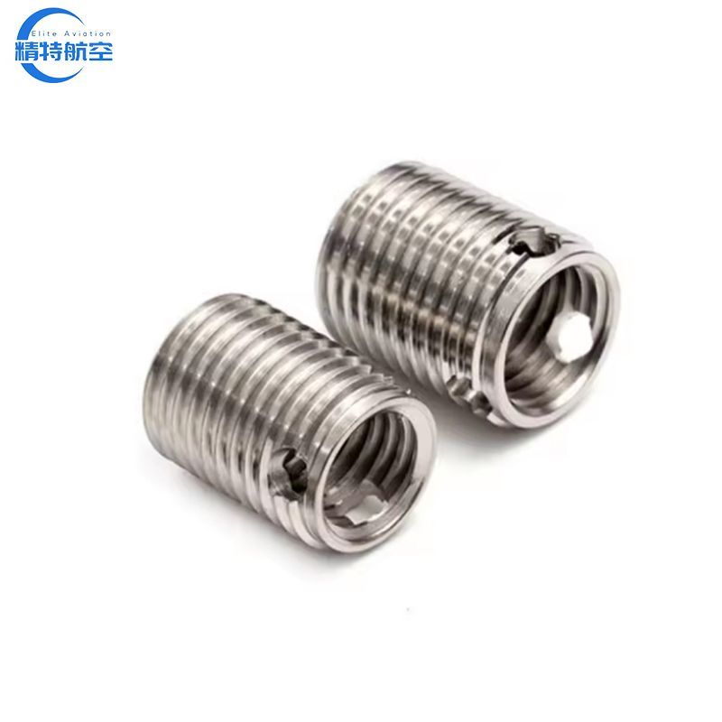 Unc 1/4 Brass Self-Tapping Threaded Insert with Cutting Slot