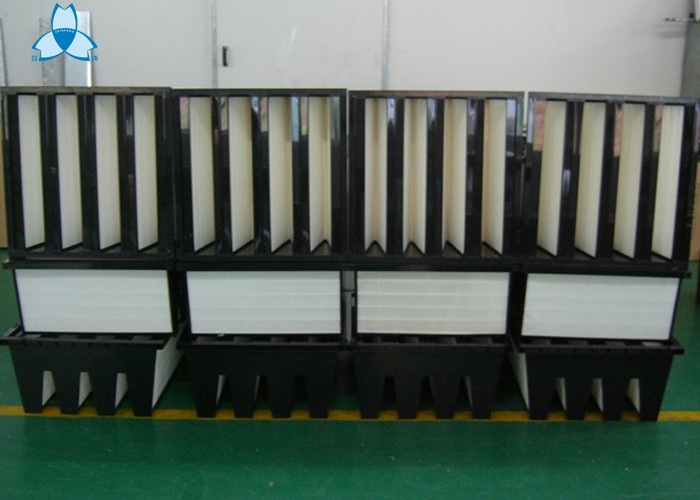Cleanroom Solutions Box V Bank Filter 24x24x12 For Gas Turbine Air Inlet Filter