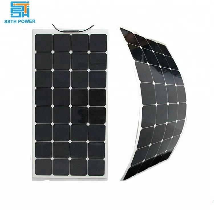 360W SUNPOWER Flexible Solar Panel With 90cm Cable TUV CE CQC ISO 18V 24V 36V 48V