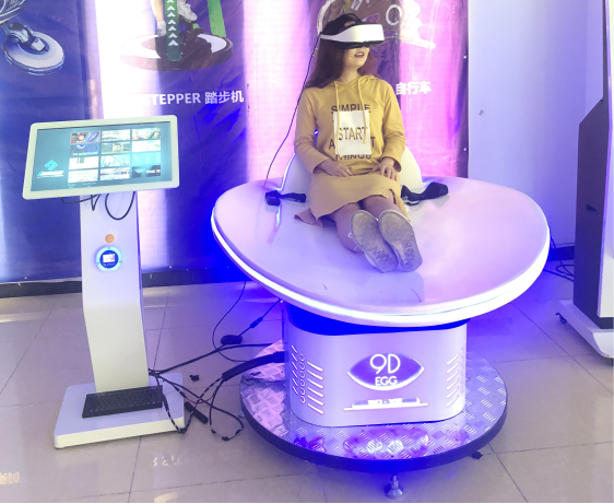 Thrilling Virtual Reality Motion Simulator , Custom Color 22 Inch Kiosk 9D Reality Simulator