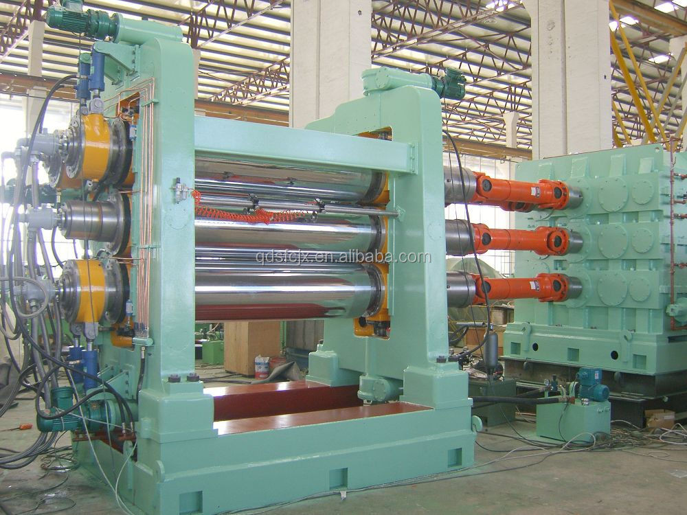 Four Roller Rubber Calender / Textile Of Fabric Rubber Calender Machine