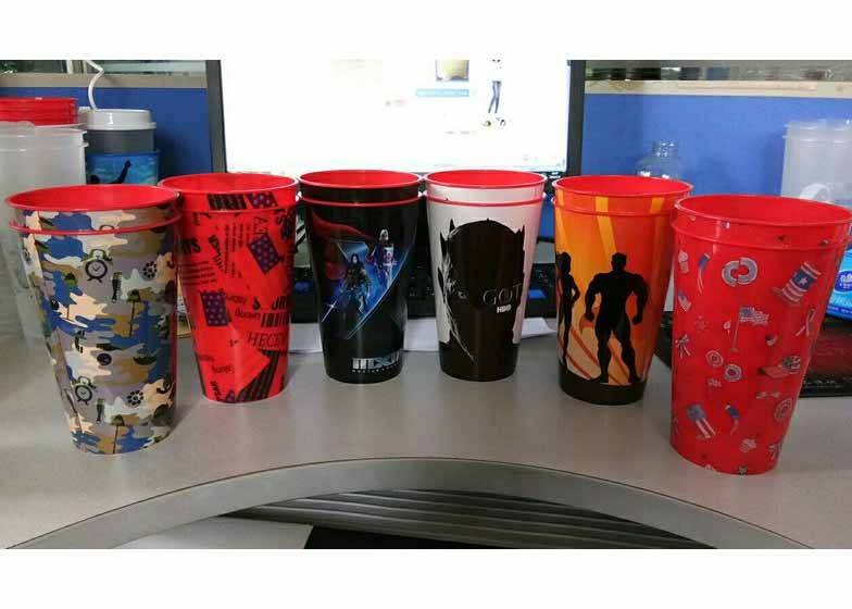 16oz In Mould Labeling Clear Disposable Juice Cups / Pp Plastic Cup