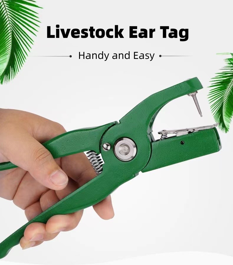 Pig Cow Livestock ID Tags Aluminum Alloy Sheep Ear Tag Applicator