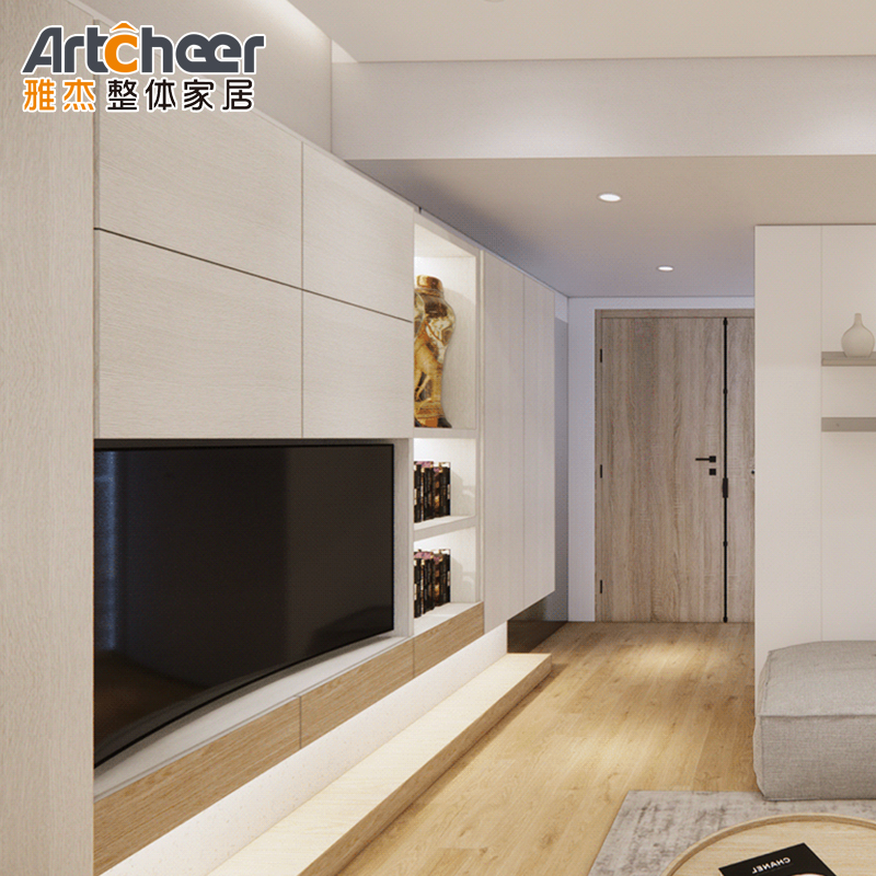 Contemporary Living Room Furniture Modern Luxury Wall Mounted Tv Unit Included TV Stand